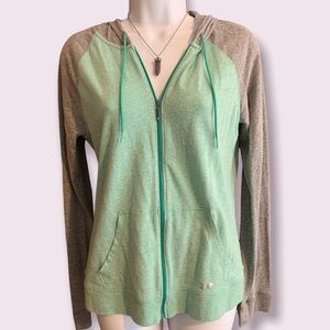 Under Armour Full Zip Hoodie Mint Green Gray